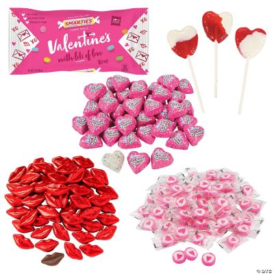 Bright Pink Heart Mix for Valentine's Day, Valentines Day Bead Assortm