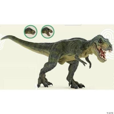 Papo Tyrannosaurus Rex Dinosaur Toy - Articulated Jaw, Realistic 6.5" Tall Figure, Hand-Painted Details