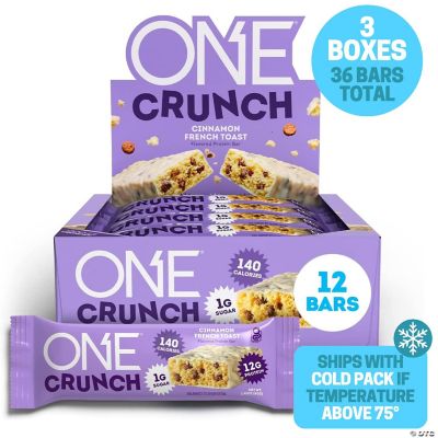 ONE Protein Bars Crunch Cinnamon French Toast 20g Protein 2.12 Ounce 36