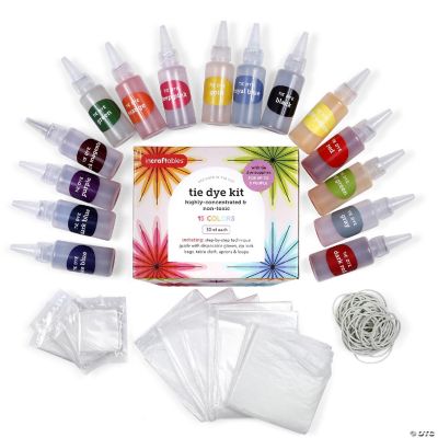 103 Piece Pastel Tie Dye Kit with Gloves for Kids and Adults