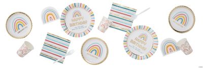 Religious Happy Birthday Rainbow Party Supplies