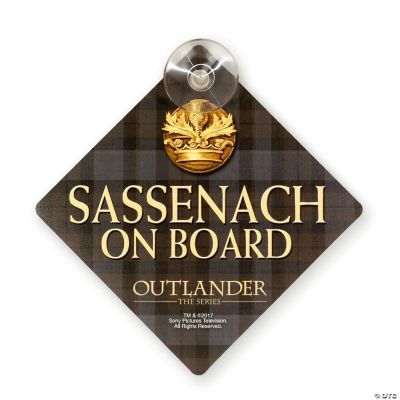 Outlander Sassenach Car Window Sign Official Outlander Decorative ...