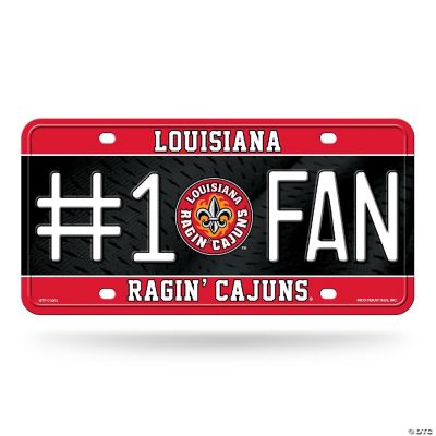 Rico Industries NCAA LouisianaLafayette Ragin Cajuns 1 Fan Metal Auto