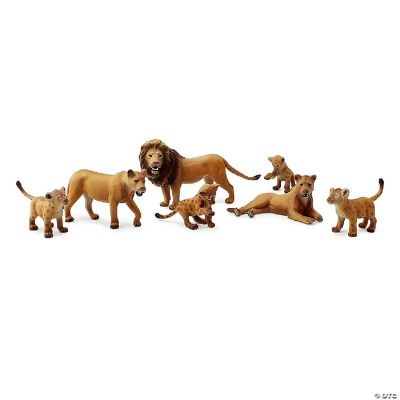 Attatoy Lion Figure Family (7Piece Set), Pride of Lions Action Toy Figures with King Lion