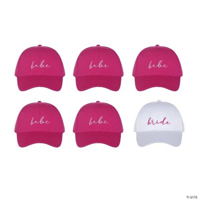 Pop Fizz Designs Bride Tribe Babe Bridesmaid Baseball Hats