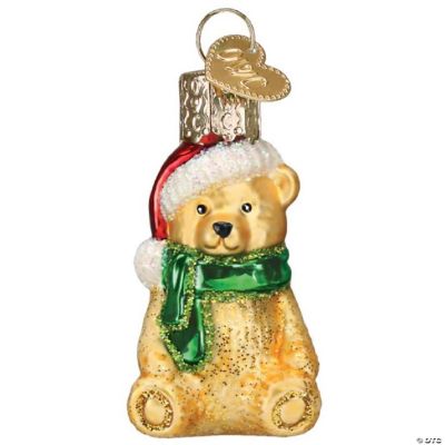 Old World Christmas Gumdrops Mini Teddy Bear Glass Ornament 2 inch ...