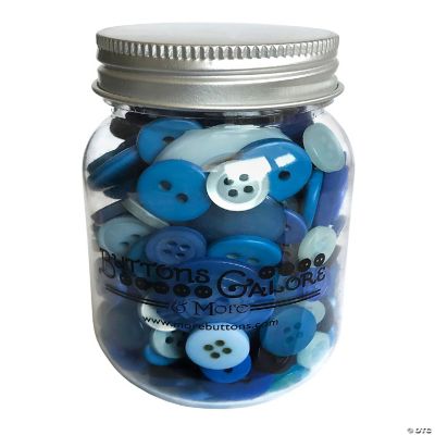 Buttons Galore And More - Barattolo Con 200 Bottoni Misti Open Seas, Tinti A Mano