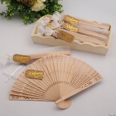 Welcome Folding Fan Kit For 24 Oriental Trading   14371765