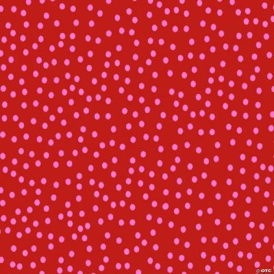 Dear Dots Red with Pink Dots Cotton Fabric by Loralie Designs