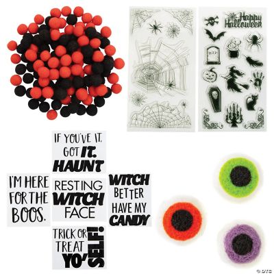 Bulk 164 Pc. Halloween Craft Supplies Kit Discontinued