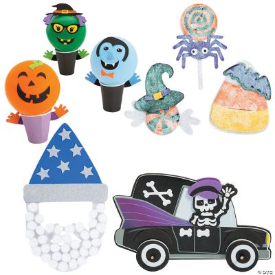 Bulk Value Halloween Craft Kit Assortment Makes 48