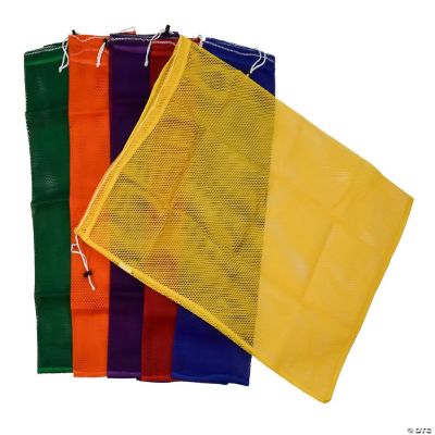 Sportime HeavyDuty Mesh Storage Bag Set, 24 x 34 Inches, Assorted