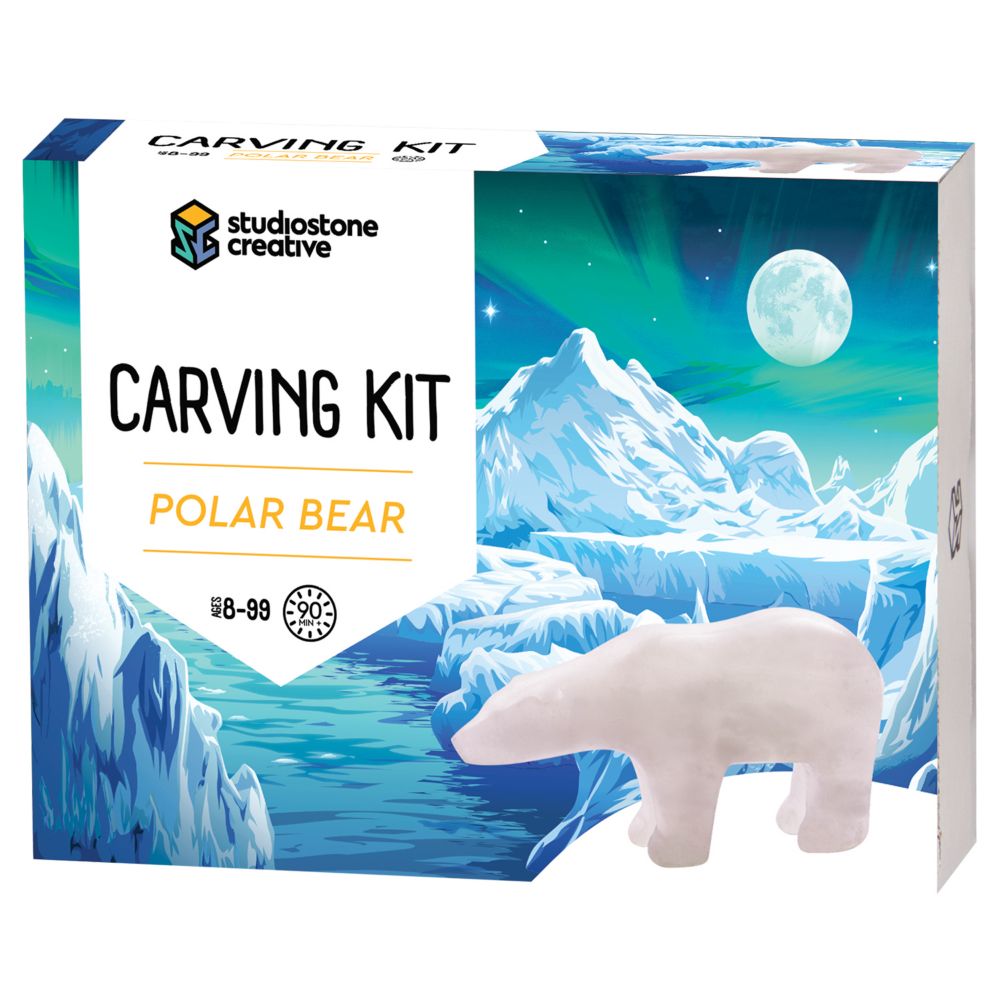 Alabaster Stone Carving Kit: Polar Bear From MindWare