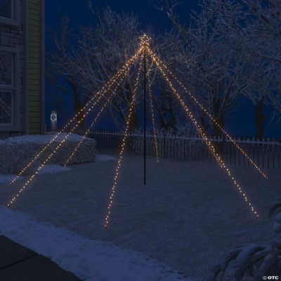 LED Christmas Waterfall Tree Lights Indoor Outdoor 400 LEDs Oriental