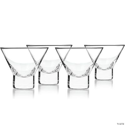 Viski Martini Glasses, Stemless, 7.5 Ounce