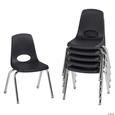 Factory Direct Partners 14 In Stack Chair With Swivel Glides, 6-Pack ...