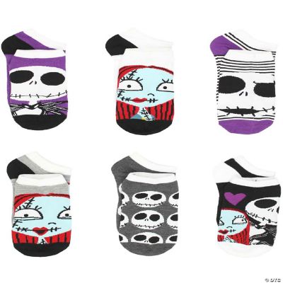 The Nightmare Before Christmas Womens 6 pack Socks (Large (911), Jack