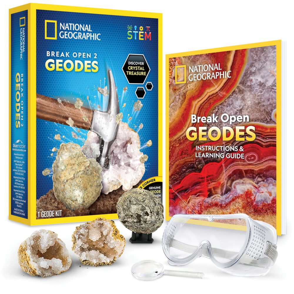 National Geographic Break Open 2 Geodes Kit From MindWare