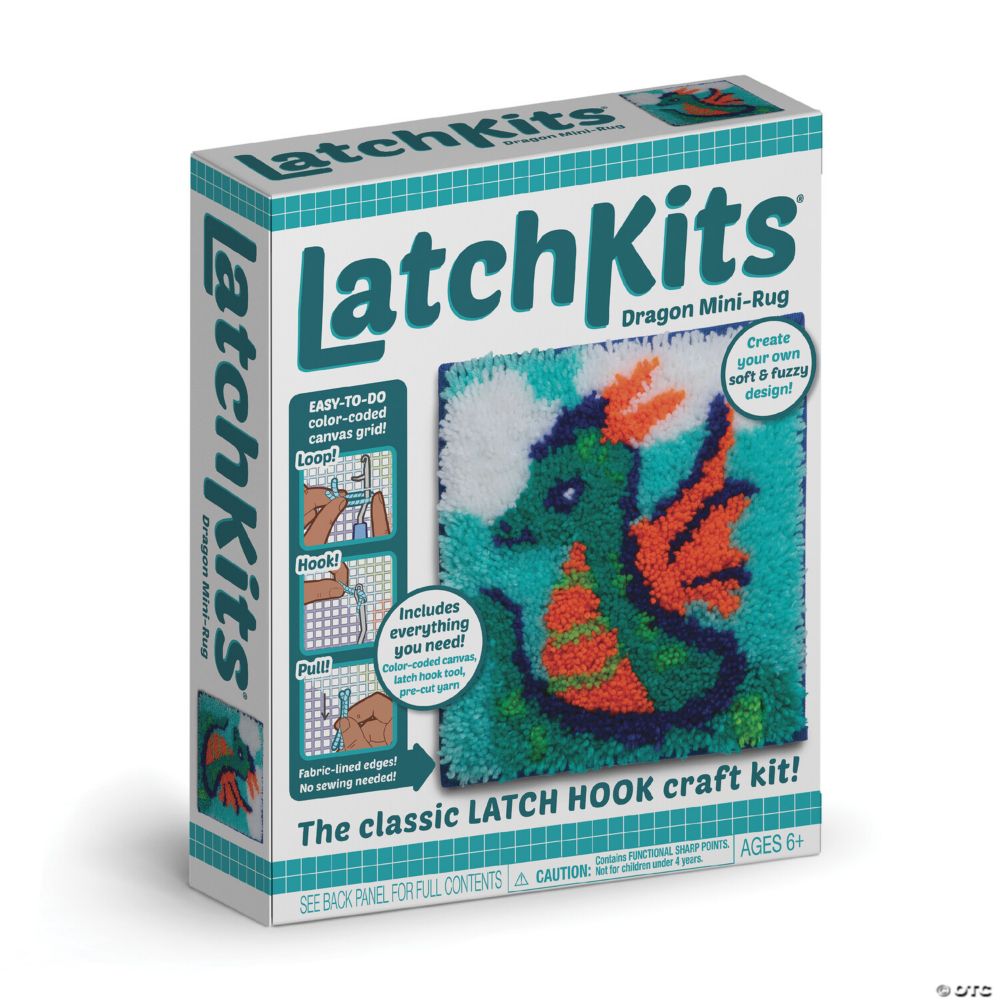 LatchKits Latch Hook Craft Kit: Dragon From MindWare