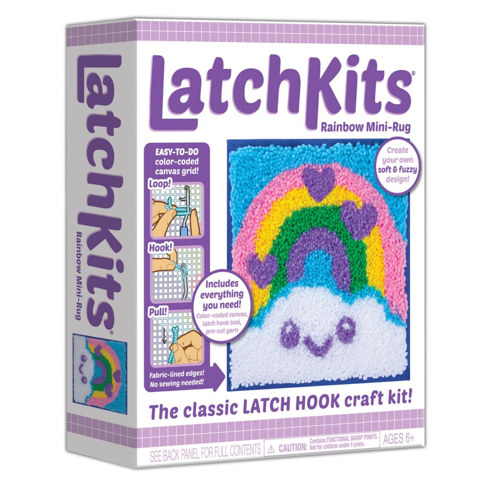 LatchKits Latch Hook Craft Kit: Rainbow From MindWare