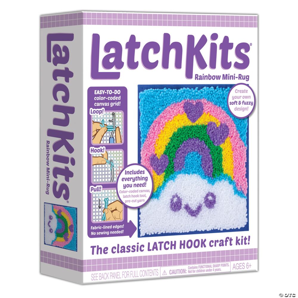 LatchKits Latch Hook Craft Kit: Rainbow From MindWare