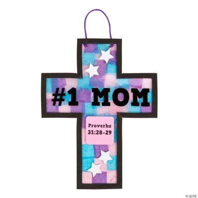Religious Mother's Day Tissue Paper Sign Craft Kit Makes 12