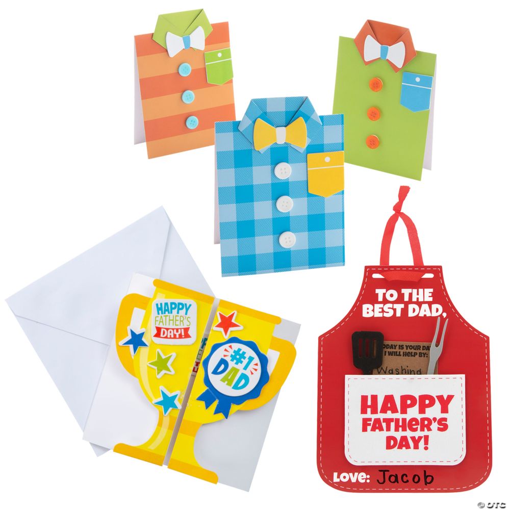Father's Day Card Craft Kit Assortment - Makes 36