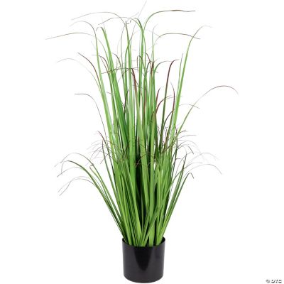 Northlight 40" Potted Artificial Green Onion Grass Plant Oriental Trading