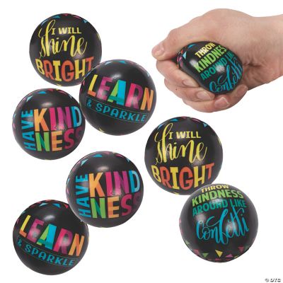 Bulk 48 Pc. Classroom Confetti Stress Balls Oriental Trading