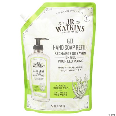 J.R. Watkins Hand Soap Refill Aloe Green Tea Case of 334 FZ