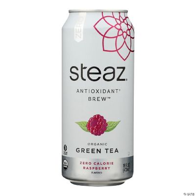 Steaz Zero Calorie Green Tea Raspberry Case of 12 16 Fl oz.