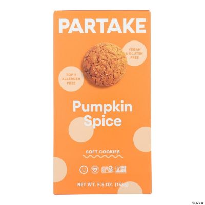 Partake Foods - Cookies Sft Baked Pumpkin Spice - Case of 6-5.5 OZ