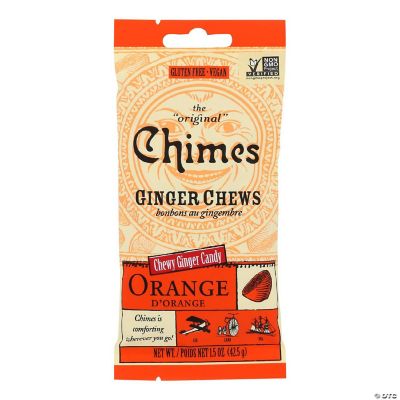 Chimes Ginger Chews Orange Citrus 1.5 oz Case of 12