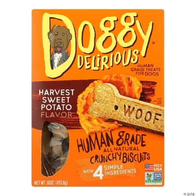 Doggy Delirious's Sweet Potato Bones Dog Treats Case of 6 16 OZ