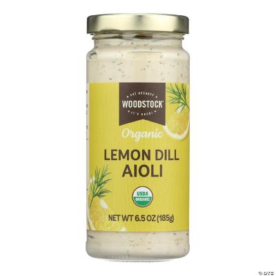 Woodstock Jrs Lemon Dill Aioli, Pack of 6 (6.5 Oz Jars)
