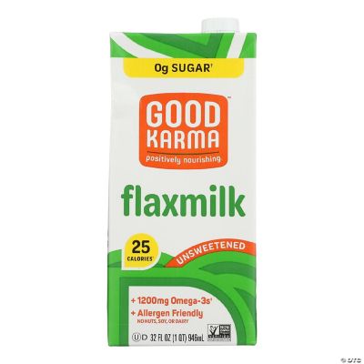 Good Karma Flaxmilk Unsweetened Case of 632 FZ Oriental Trading