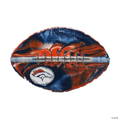 NFL- DENVER BRONCOS METAL FOOTBALL ART