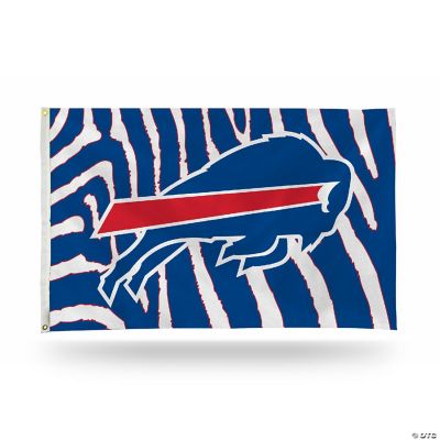 Rico Industries NFL Buffalo Bills Tie-Dye 3' x 5' Banner Flag 3' x 5'  Banner Flag Single Sided - Indoor or Outdoor - Home Décor, White