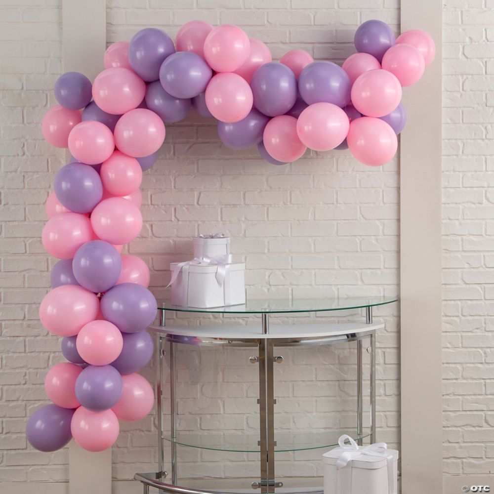 202 Pc 25 Ft Tuftex Pink & Blossom Balloon Garland Kit