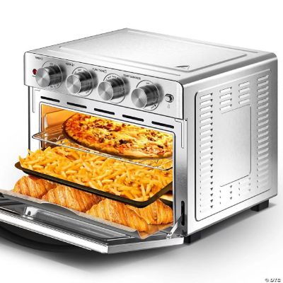 26 QT Extra Large Air Fryer, Convection Toaster Oven with French Doors,  Stainless Steel - AliExpress