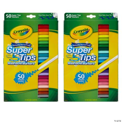 Crayola Washable Super Tips with Silly Scents, 50 Per BoProper, 2