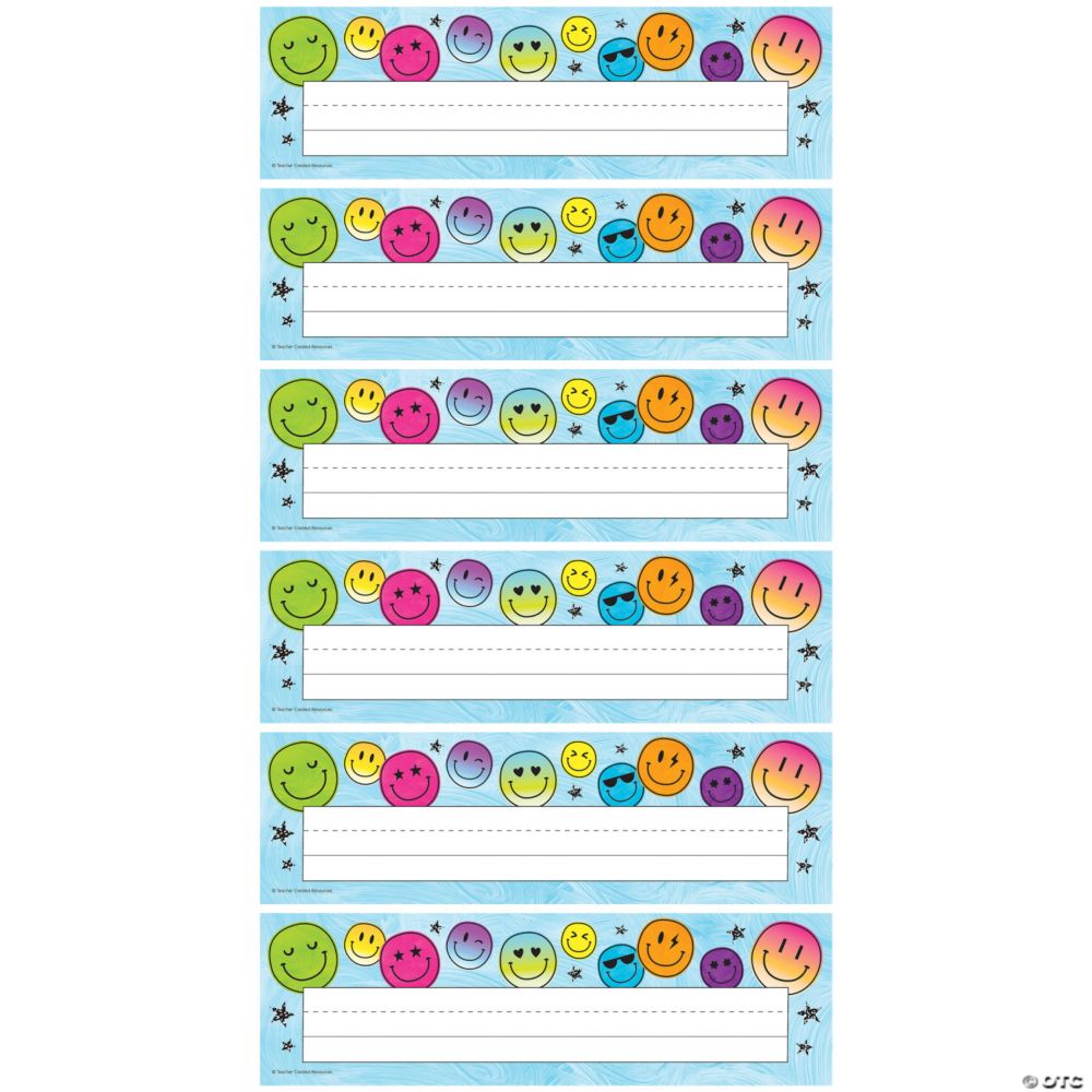 Teacher Created Resources Brights 4Ever Flat Name Plates, 36 Per Pack, 6 Packs