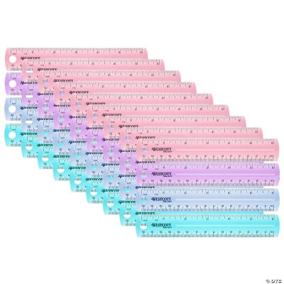 Westcott Plastic Ruler, 6 in, Assorted Colors, Pack of 36 | Oriental ...