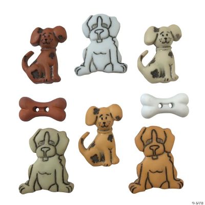 Buttons Galore and More Craft & Sewing Buttons - Puppy Love - 24 ...