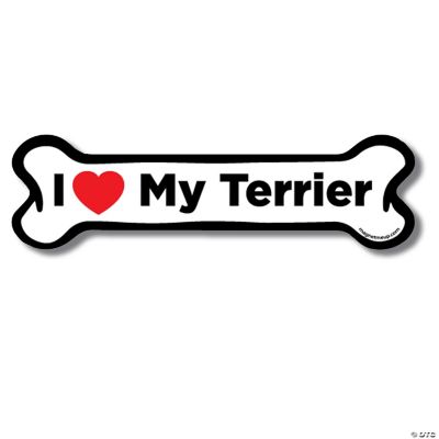 Magnet Me Up I Love My Corgi Dog Bone Magnet Decal, 2x7 Inches, Heavy