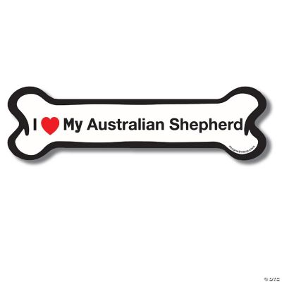 Dog Bone Magnet – "I Love My Pug" – For Car, Fridge, Locker