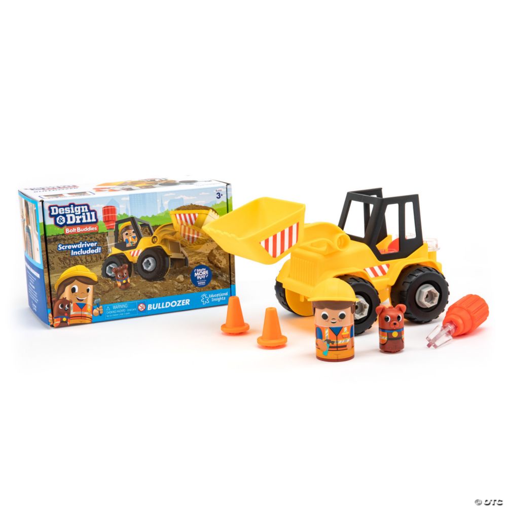 Educational Insights Design & Drill Bolt Buddies Bulldozer