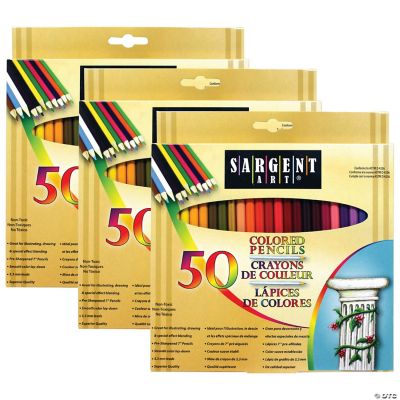 Sargent Art Colored Pencils, 50 Per Pack, 3 Packs Oriental Trading