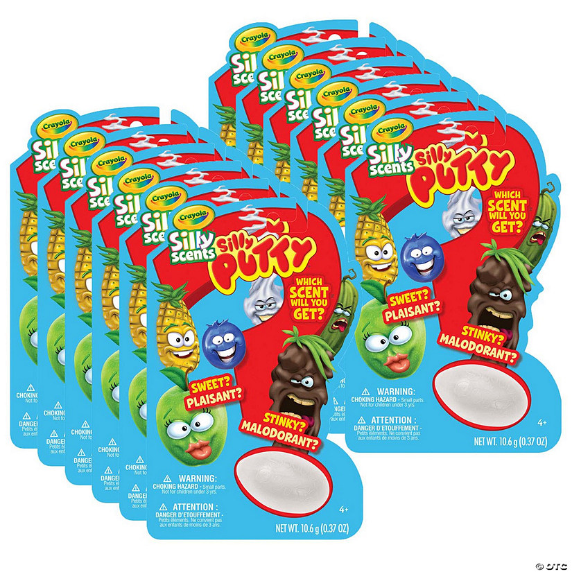 Crayola Silly Scents Putty Mystery Egg, 12 Count
