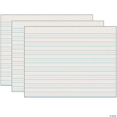 Pacon Newsprint Handwriting Paper, Skip-A-Line, Grade 3, 1/2" x 1/4" x 1/2" Ruled Long, 11" x 8 ...
